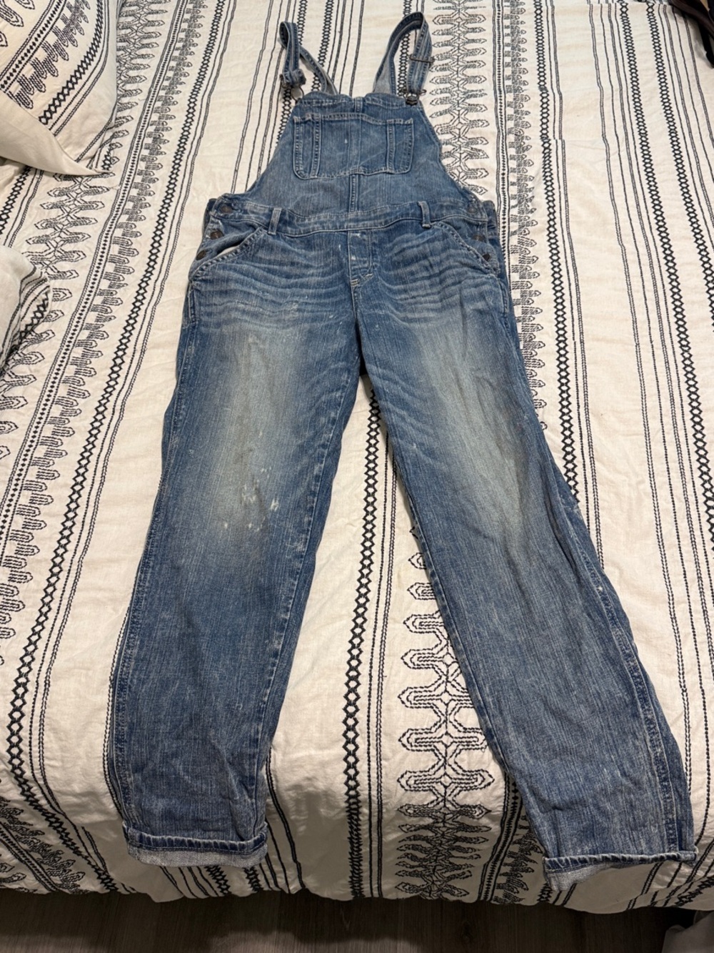 Abercrombie & Fitch Blue Denim Overalls